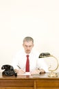 Businessman writing Royalty Free Stock Photo