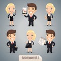 Businessmen Cartoon Characters Set1.1