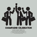 Businessmen With Champagne Celebration