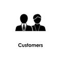 businessmen, customers icon. Element of business icon for mobile concept and web apps. Detailed businessmen, customers icon can be