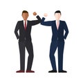 Businessmen Elbow Bump Vector