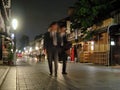 Businessmen in Gion Royalty Free Stock Photo