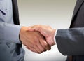 businessmen handshake - business meeting and partnership concept copy space Royalty Free Stock Photo