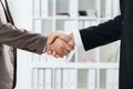 Businessmen handshake closeup Royalty Free Stock Photo