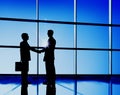 Businessmen Handshaking Contract Deal Business Concept