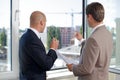 Businessmen having discussion at office