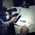 Businessmen Ideas Technology Tablet Concept