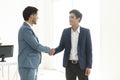 Businessmen making handshake agreement. concept partner to business Royalty Free Stock Photo
