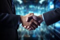 Businessmen making handshake with partner, greeting, dealing, merger and acquisition, business joint venture concept, for business Royalty Free Stock Photo