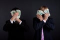 Businessmen and money. Royalty Free Stock Photo