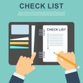 Check list concept Royalty Free Stock Photo