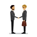 Businessmen shake hands