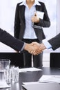 Businessmen shaking hands Royalty Free Stock Photo