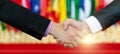 Businessmen shaking hands Royalty Free Stock Photo