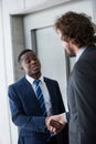 Businessmen shaking hands with each other Royalty Free Stock Photo