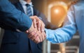 Businessmen shaking hands during a meeting. Handshake deal business corporate Royalty Free Stock Photo