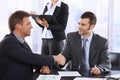 Businessmen shaking hands Royalty Free Stock Photo