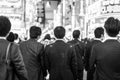 Businessmen in Shinjuku, Tokyo, Japan. Royalty Free Stock Photo