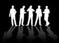 Businessmen silhouettes