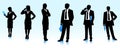 Businessmen silhouettes