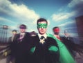 Businessmen Superhero Team Confidence Concept Royalty Free Stock Photo