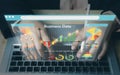 Businessmen use laptops and dashboards for automating data management analytics and business reports.