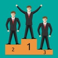 Businessmen winner and losers Royalty Free Stock Photo