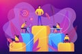 Business hierarchy concept vector illustration.