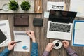 Businessmen working in the office Royalty Free Stock Photo