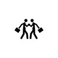 businessmen wrestle with hands illustration. Element of conflict icon. Premium quality graphic design icon. Signs and symbols coll