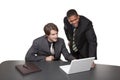 Businesspeople - conference laptop Royalty Free Stock Photo