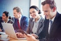 Businesspeople in conference room Royalty Free Stock Photo