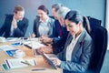 Businesspeople in conference room Royalty Free Stock Photo