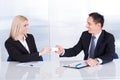 Businesspeople Exchanging Visiting Card Royalty Free Stock Photo