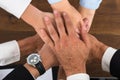 Businesspeople Hands Stacking Over Each Other Royalty Free Stock Photo