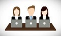 Businesspeople icon. Business design. Vector graphic