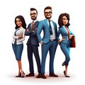 Businesspeople illustration, tem members