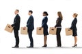Businesspeople Moving Into New Office Royalty Free Stock Photo