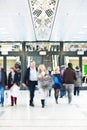 Businesspeople Rushing in Office Building, Motion Royalty Free Stock Photo