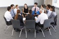 Businesspeople Seated In Circle At Company Seminar Royalty Free Stock Photo