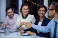 Businesspeople shaking hands Royalty Free Stock Photo