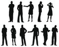 Businesspeople silhouette,