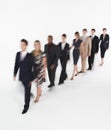 Businesspeople Walking In Blurred Effect