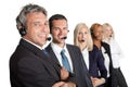 Businesspeople working in a call center Royalty Free Stock Photo
