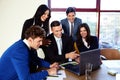 Businesspeople working in the office together Royalty Free Stock Photo