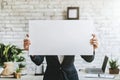 Blank Sign, Businessperson Royalty Free Stock Photo