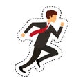 businessperson running avatar icon