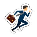 businessperson running avatar icon