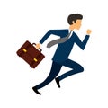 Businessperson running avatar icon