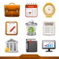 Business icons set1 Royalty Free Stock Photo
